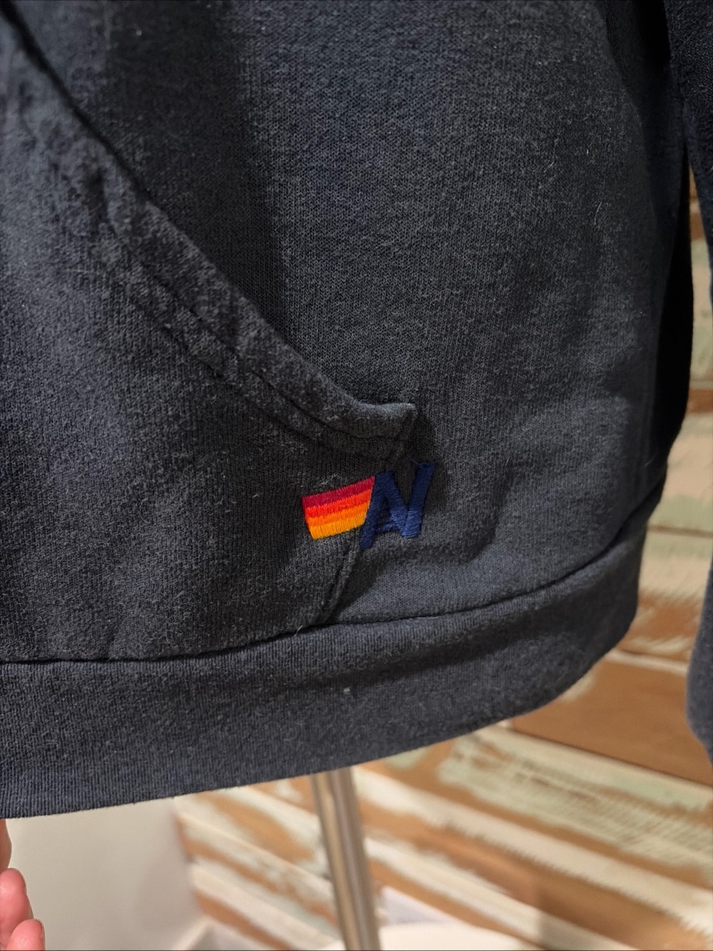 AVIATOR NATION Zip Up Hoodie Sweatshirt XL Unisex Beach Surf Blue - Picture 7 of 9